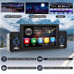 Innovative 1 Din MP5 Car Multimedia System