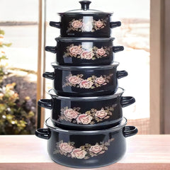 Elegantan 5-dijelni Set Šerpi "Ruža" za Vašu Kuhinju