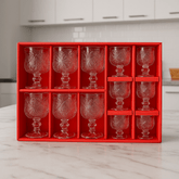 Elegant 12-dijelni Vintage set čaša za svečanu atmosferu