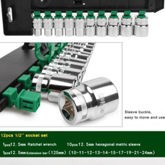 Komplet od 12 vrhunskih nasadnih ključeva XINRAN za svaki posao