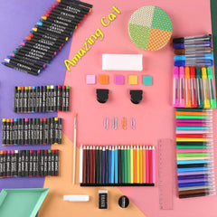 Komplet Likovnih Alata s 208 Komponenti za Kreativno Izražavanje