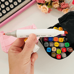 Set od 24 vrhunska markera s dvostrukim vrhom za kreativne projekte