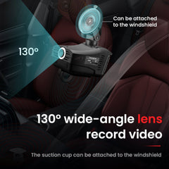 Innovativ 2-in-1 Auto DVR Kamera mit integriertem Radar Detektor