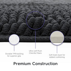 Set od 2u1 kupaonskih prostirki "Crvići" – udobnost i stil za vašu kupaonicu!