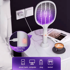 Revolucionarna 2u1 Lampa i Reket za Odbijanje Insekata