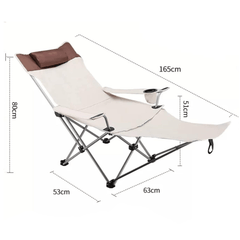 Praktična 2u1 Sklopiva stolica/ležaljka "404" za udoban odmor