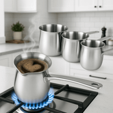 Elegantni 3-dijelni set INOX džezvi