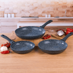 Elegantan 3-dijelni set granitnih tava za savršeno kuhanje