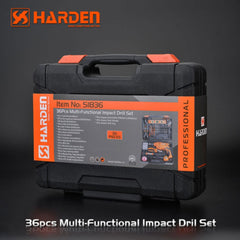 Set alata "Harden" s bušilicom - 36 komada za svaki projekt!
