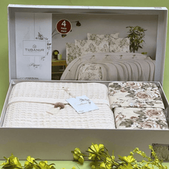 Set posteljine "Tubanur Pique" u 4 dijela za savršen san