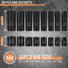 Komplet od 50 visokokvalitetnih nasadnih ključeva za sve vaše radne potrebe