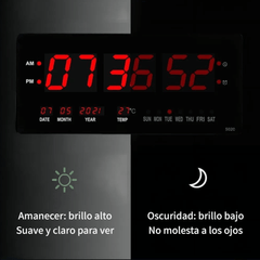 Elegantni 5-u-1 LED digitalni zidni sat "JH-4622