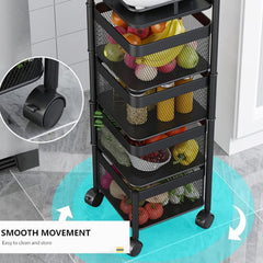 Praktična 5u1 Mobilna Polica za Vaš Prostor