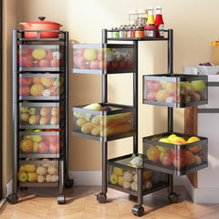 Praktična 5u1 Mobilna Polica za Vaš Prostor