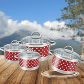 6-dijelni set elegantnih Inox šerpi "Excellent Line