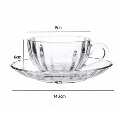 Elegantni 6-dijelni set šoljica "Glass