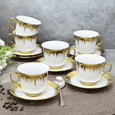 Elegantan 6-dijelni set šolja "Gold 82" za savršeno uživanje u vašim omiljenim napicima