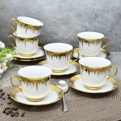 Elegantan 6-dijelni set šolja "Gold 82" za savršeno uživanje u vašim omiljenim napicima