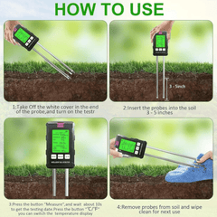 6u1 Pametni Tester za Tlo - Precizno i Jednostavno Mjerenje vlažnosti i Kvalitete Zemljišta