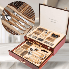 Ekskluzivni 72-dijelni set pribora za jelo "Hoffmayer" – Savršen izbor za elegantne obroke!