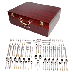 Ekskluzivni 72-dijelni set pribora za jelo "Hoffmayer" – Savršen izbor za elegantne obroke!