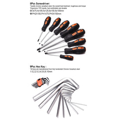 Izvanredni 77-dijelni alatni set u elegantnoj metalnoj kutiji "Harden