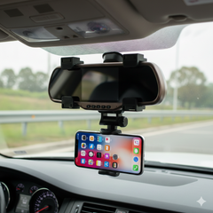 🚗📱 UNIVERSALNI DRŽAČ ZA MOBITEL – MONTAŽA NA RETROVIZOR