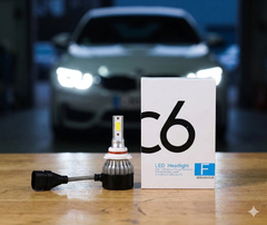 🔥 C6 LED SIJALICE ZA AUTO – 6000K SUPER BIJELO SVJETLO (H4 / H7 / H11) 🔥