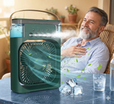 ❄️💧 MINI PERSONAL AIR COOLER – HLADI, OVLAŽUJE I OSVJETLJAVA! 🔥