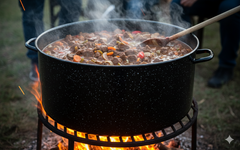 🍲 MASIVNA ŠERPA SA POKLOPCEM Ø48 CM – 40 L