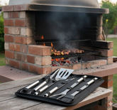 🔥 BBQ GRILL TOOL SET – 5-DIJELNI INOX SET ZA PRAVE MAJSTORE ROŠTILJA