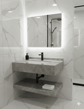 🚿🔥 LUKSUZNI KUPATILSKI SET (POLICA • UMIVAONIK • LED OGLEDALO) 🔥🚿