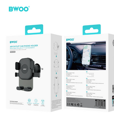 🚗📱 BWOO 2025 UNIVERZALNI AUTO DRŽAČ ZA MOBITEL – 360° ROTACIJA (VENTILACIJA)