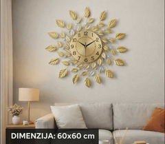 🕰️ ZIDNI METALNI ELEGANTNI SAT – 60 × 60 cm