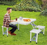 🏕 SKLOPIVI KAMP STO SA 4 STOLICE – IDEALAN ZA IZLETE I ROŠTILJ 🏕