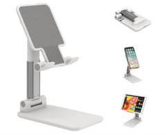 📱✨ SKLOPIVI ALUMINIJUMSKI DRŽAČ ZA TELEFON I TABLET – PODESIVA VISINA I UGAO