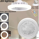 💡🌬️ MODERNI LED PLAFONSKI VENTILATOR – E27 SA DALJINSKIM! 🔥