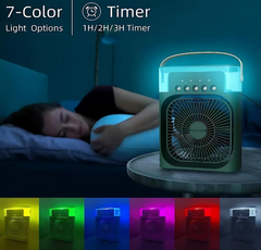 ❄️💧 MINI PERSONAL AIR COOLER – HLADI, OVLAŽUJE I OSVJETLJAVA! 🔥