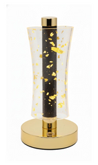 ✨💎 MODERN GOLD FLAKE CRYSTAL LED LAMPA – ELEGANCIJA KOJA OSVAJA NA PRVI POGLED!
