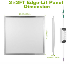 💡🏢 LED PANEL 60x60 48W – 5800LM | PROFESIONALNO BIJELO SVJETLO (7500K)