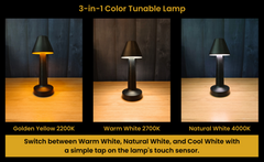 🔺✨ CHRONOS PYRAMID LED LAMPA – BEŽIČNI LUKSUZ + TOUCH KONTROLA!