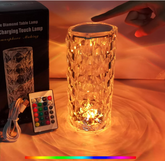 💎 ROSE CRYSTAL LED LAMPA – 16 BOJA 🌹