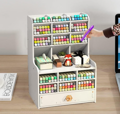 🗂️ ORGANIZATOR ZA STO SA LADICOM – RED NA STOLU = VIŠE PRODUKTIVNOSTI!