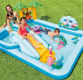 JUNGLE ADVENTURE SWIM CENTER – INFLATABLE FAMILY WATER PARK 🏝️🐒🌴💦