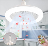 💡🌬️ PLAFONSKI VENTILATOR SA LED SVJETLOM – 2U1 HLADNOĆA I OSVJETLJENJE! 🔥