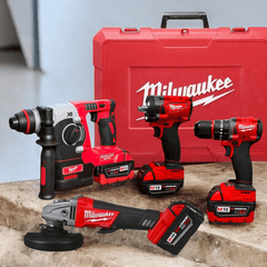 Set de Aku 4 en 1 "Milwaukee" - Potencia y Versatilidad en tus manos