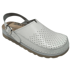 Elegantne anatomske kožne klompe s udobnim kaišem "Fratelli Babb