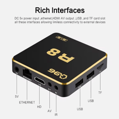 Q96 R8 Android Smart TV Box - 8GB RAM, 128GB Storage for Ultimate Entertainment Experience