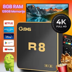 Q96 R8 Android Smart TV Box - 8GB RAM, 128GB Storage for Ultimate Entertainment Experience