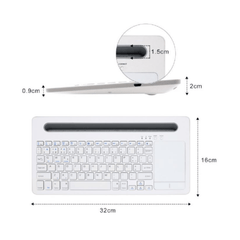 Elegantna bežična BT tastatura s naprednom dodirnom pločom "Q-JP210